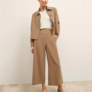 MM Lafleur Tan Wide Leg Pants
